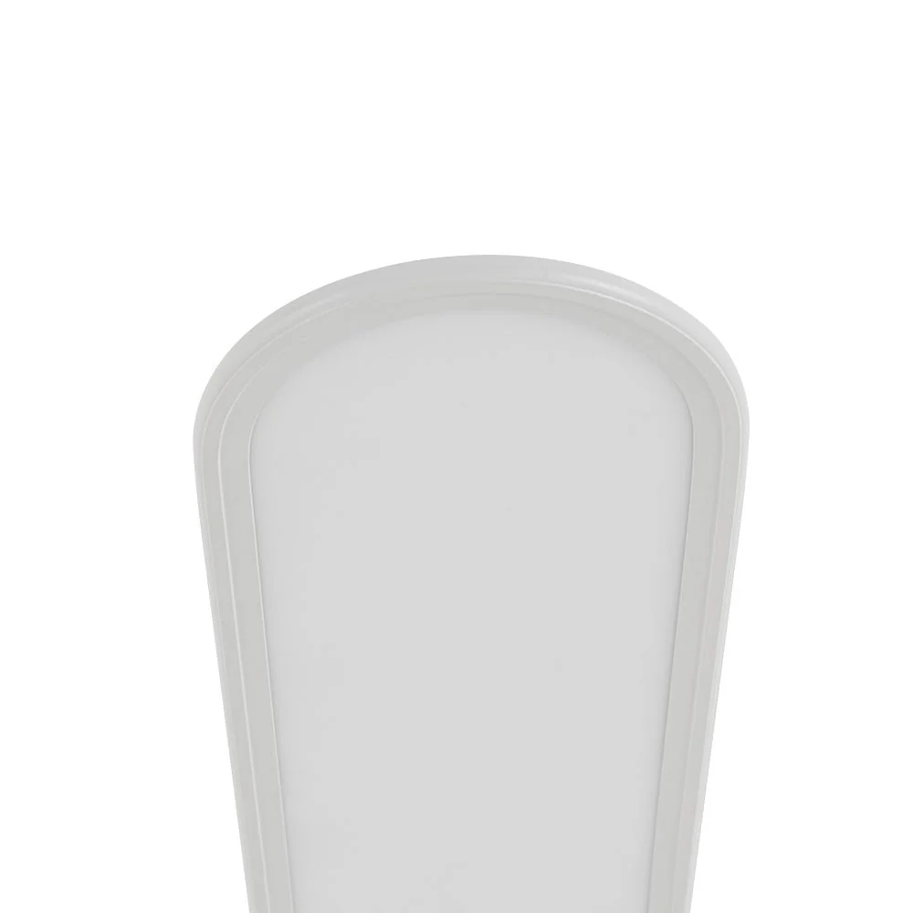 White Long Oval Warm Dimmable LED Semi Flush Mount - Image 17