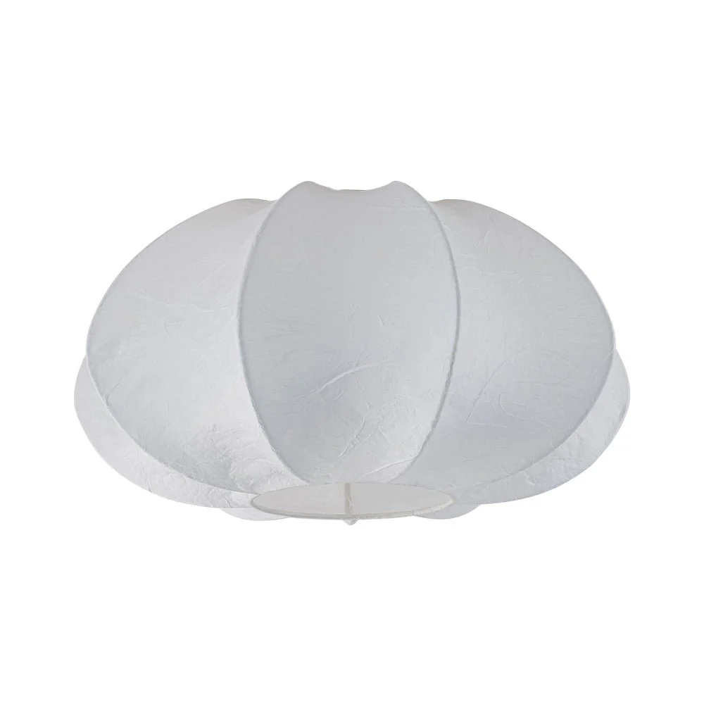 White Silk Scalloped Cage Flush Mount Ceiling Light - Image 11