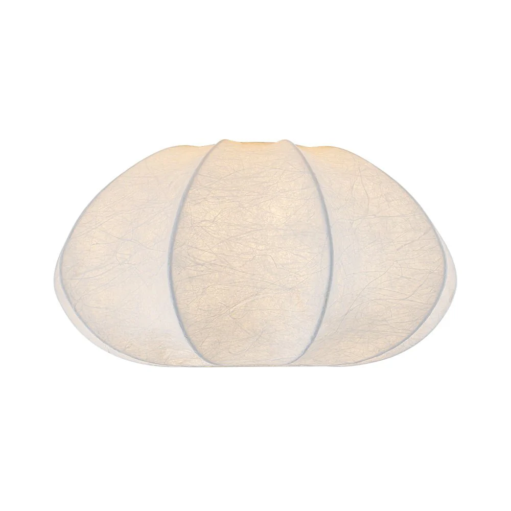 White Silk Scalloped Cage Flush Mount Ceiling Light - Image 13