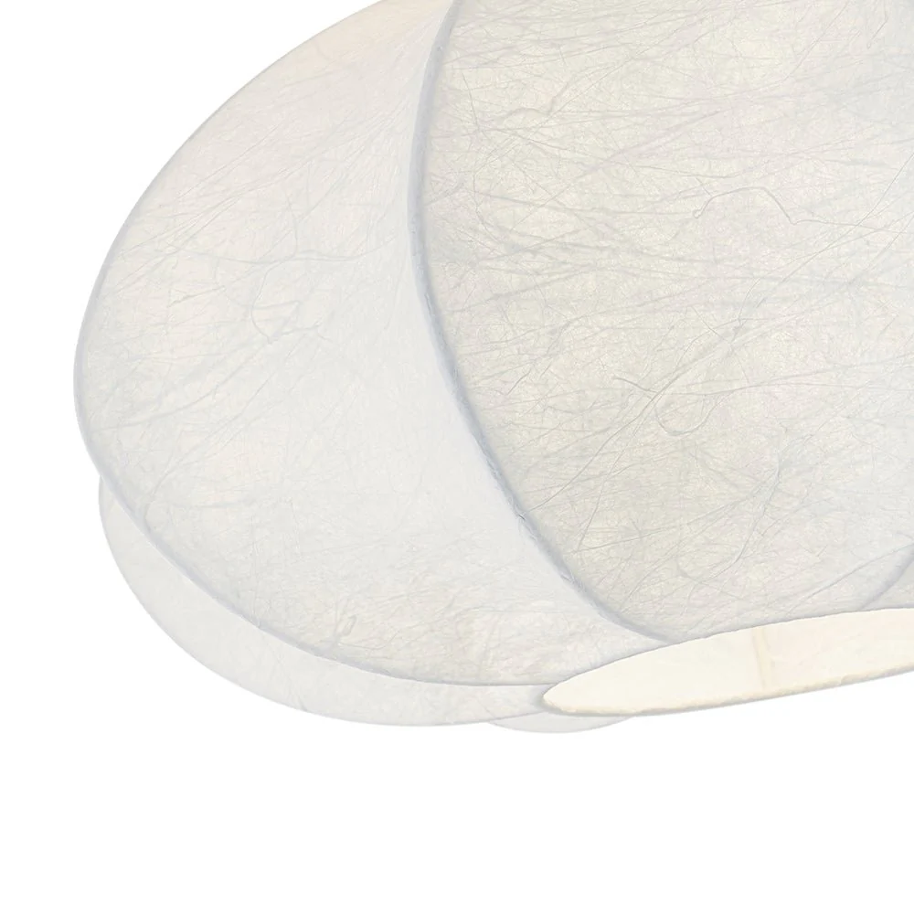 White Silk Scalloped Cage Flush Mount Ceiling Light - Image 18