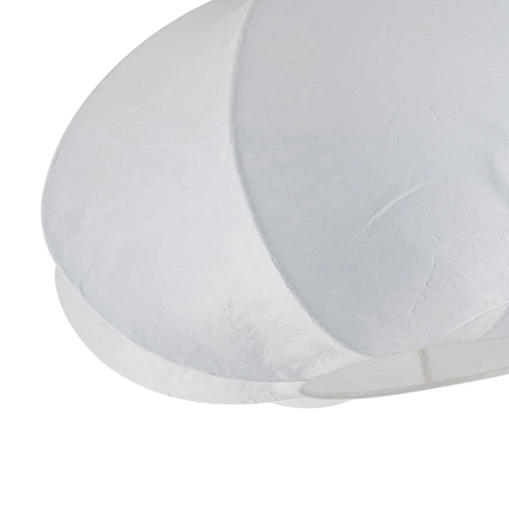 White Silk Scalloped Cage Flush Mount Ceiling Light - Image 19
