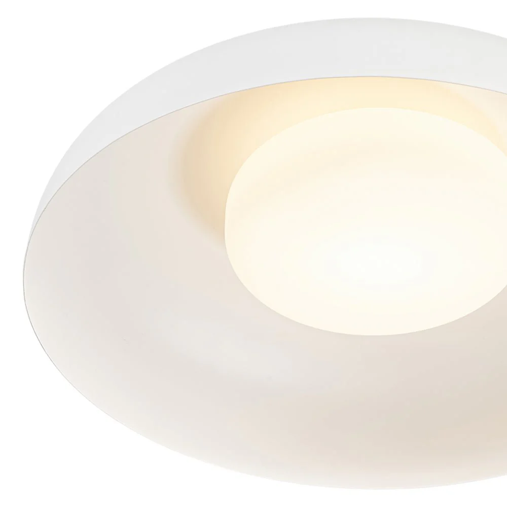 Wide Iron Dome Dimmable LED Semi Flush Ceiling Light - Image 24