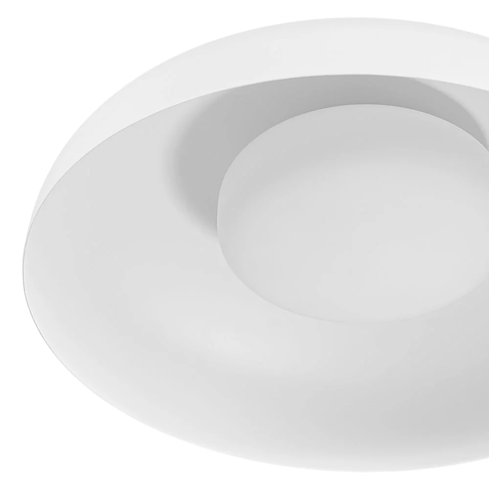 Wide Iron Dome Dimmable LED Semi Flush Ceiling Light - Image 25