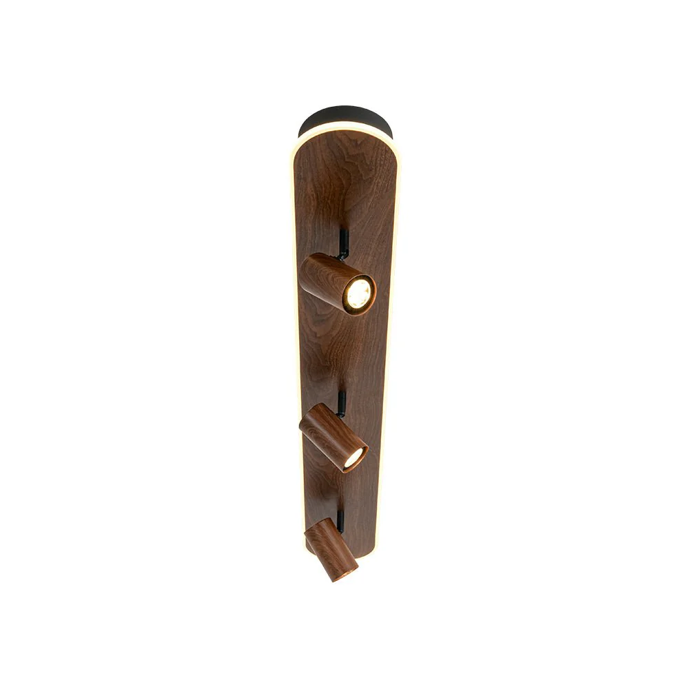 Wood Oval LED Adjustable Spotlight Ceiling Track Light - Image 10