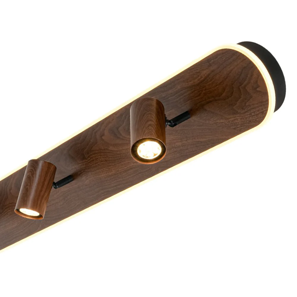 Wood Oval LED Adjustable Spotlight Ceiling Track Light - Image 11