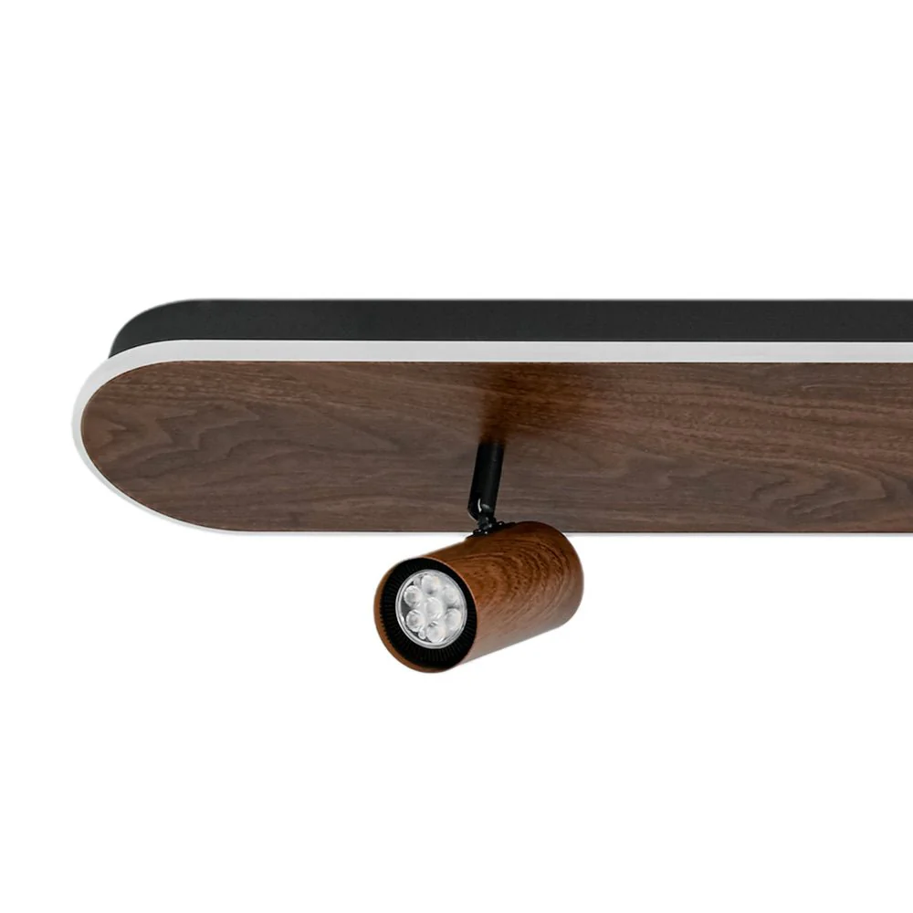 Wood Oval LED Adjustable Spotlight Ceiling Track Light - Image 12