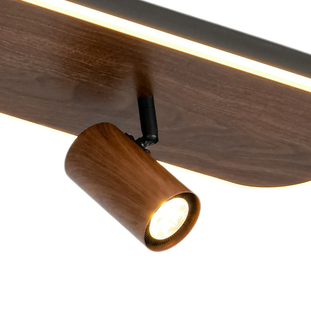 Wood Oval LED Adjustable Spotlight Ceiling Track Light - Image 13