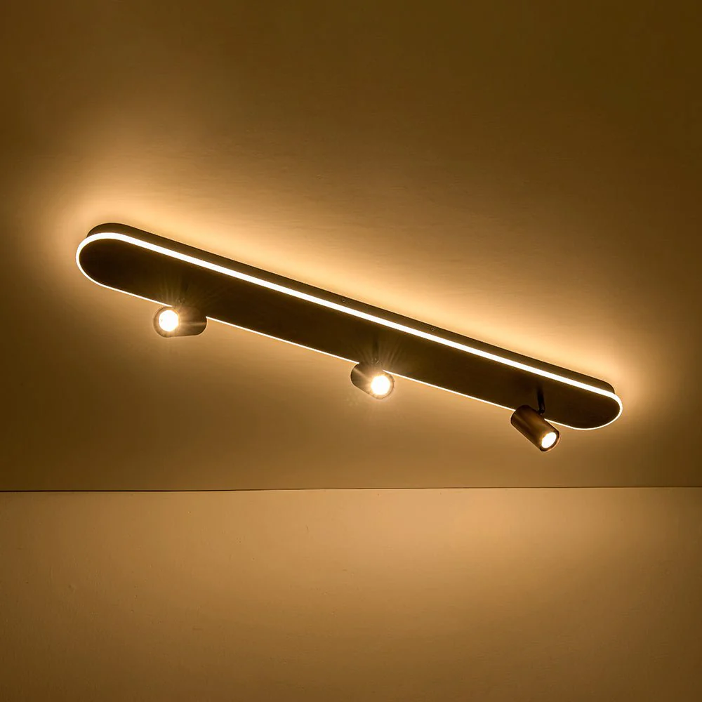 Wood Oval LED Adjustable Spotlight Ceiling Track Light - Image 16