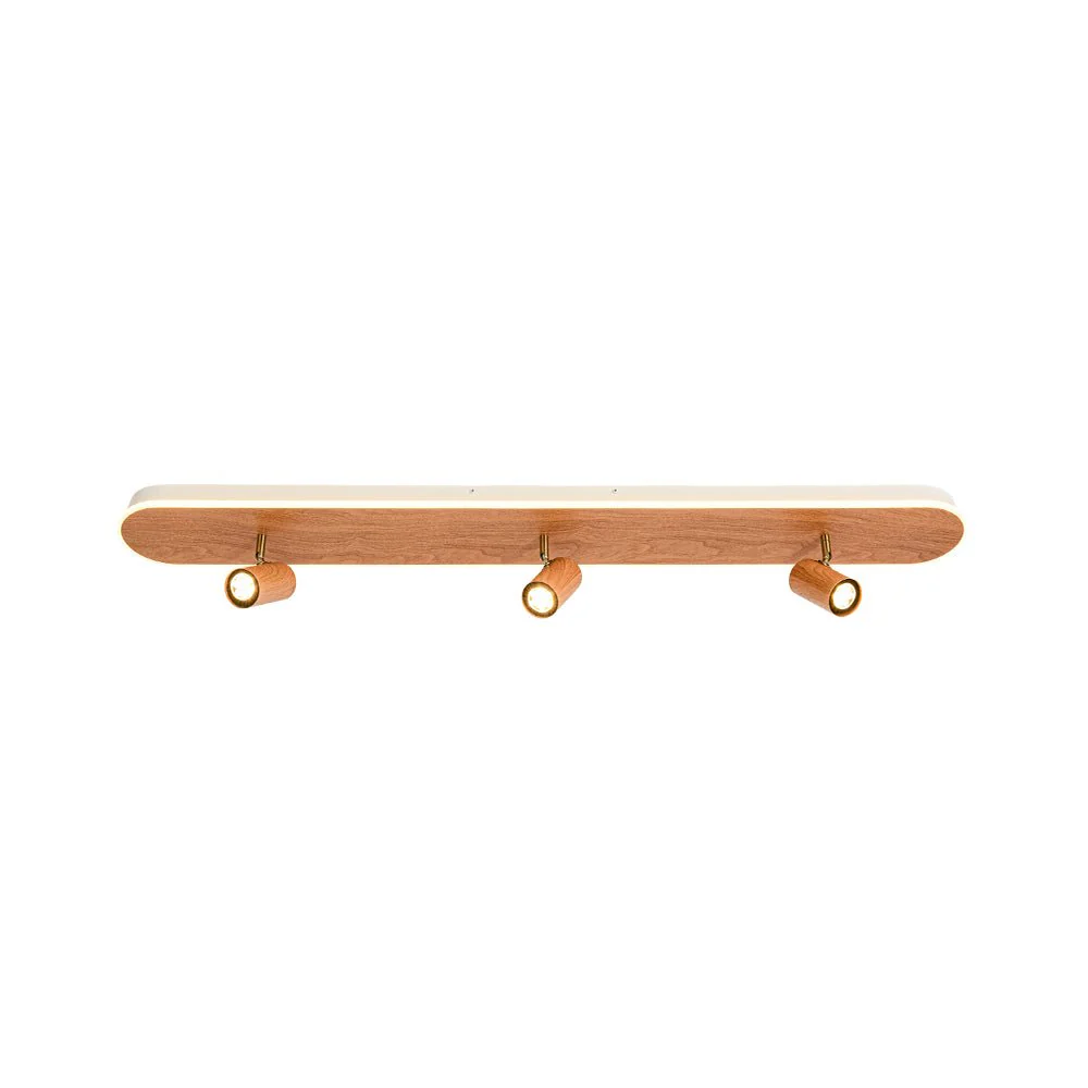 Wood Oval LED Adjustable Spotlight Ceiling Track Light - Image 21