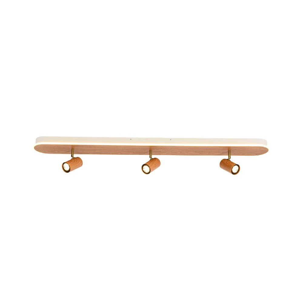 Wood Oval LED Adjustable Spotlight Ceiling Track Light - Image 22