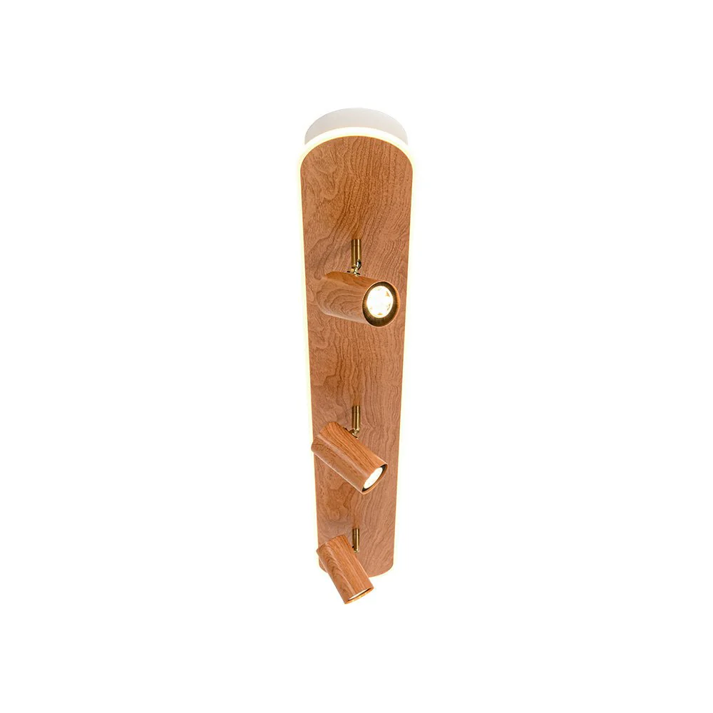 Wood Oval LED Adjustable Spotlight Ceiling Track Light - Image 23