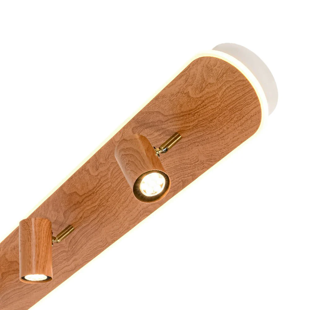 Wood Oval LED Adjustable Spotlight Ceiling Track Light - Image 24