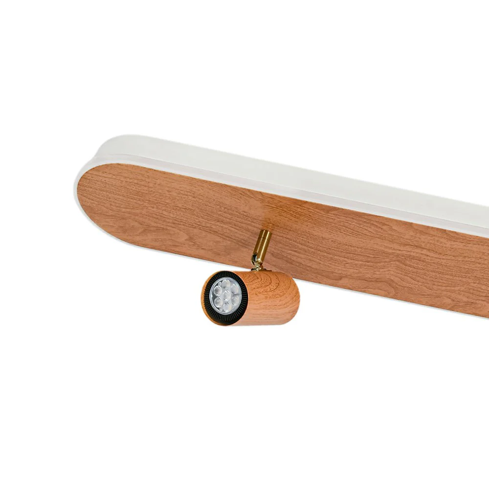 Wood Oval LED Adjustable Spotlight Ceiling Track Light - Image 25