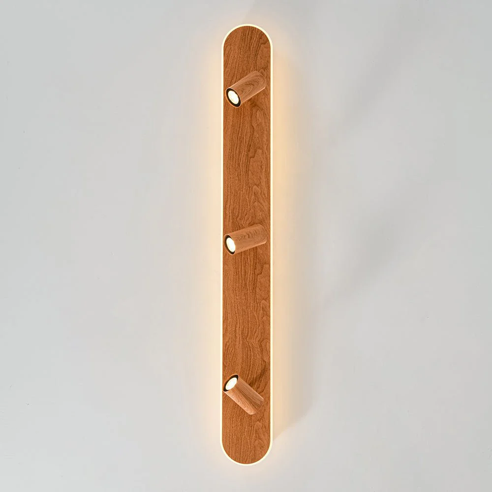 Wood Oval LED Adjustable Spotlight Ceiling Track Light - Image 26