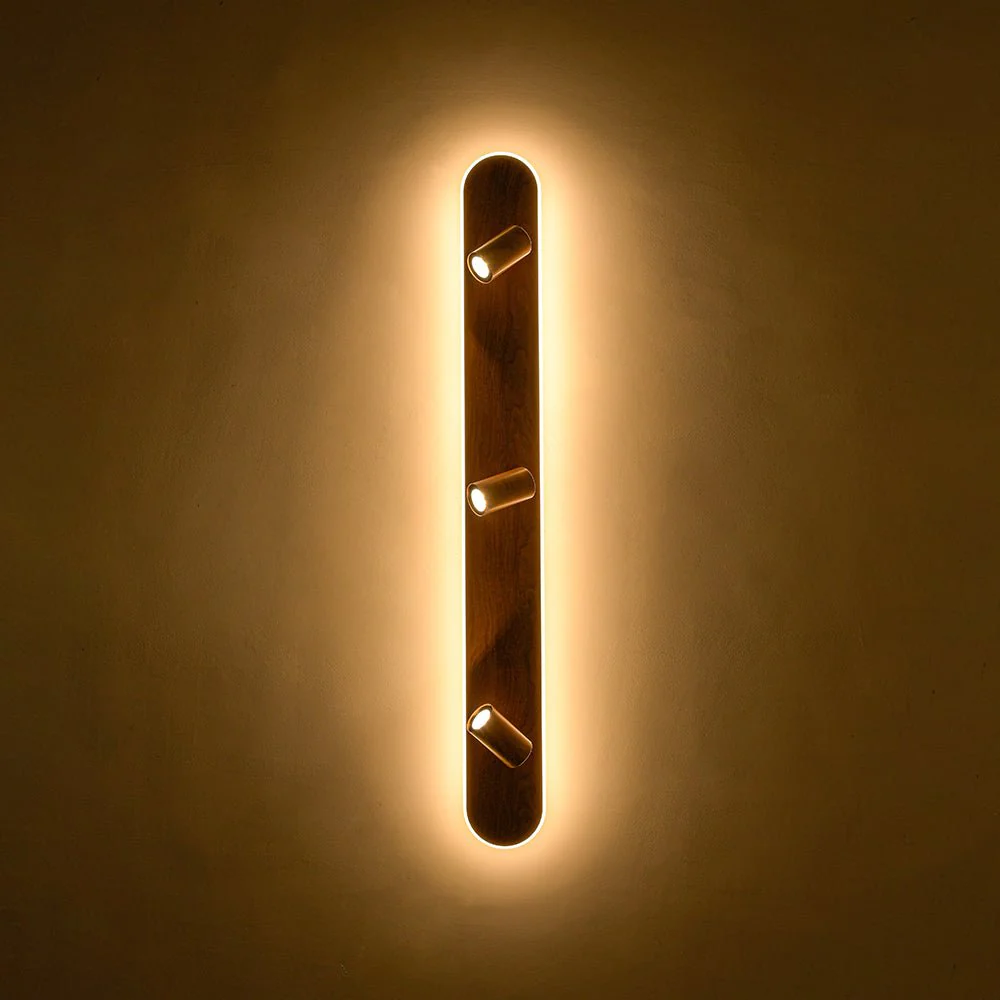 Wood Oval LED Adjustable Spotlight Ceiling Track Light - Image 29