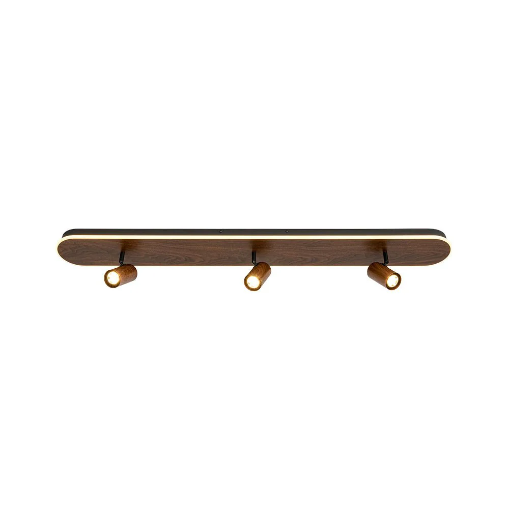 Wood Oval LED Adjustable Spotlight Ceiling Track Light - Image 6