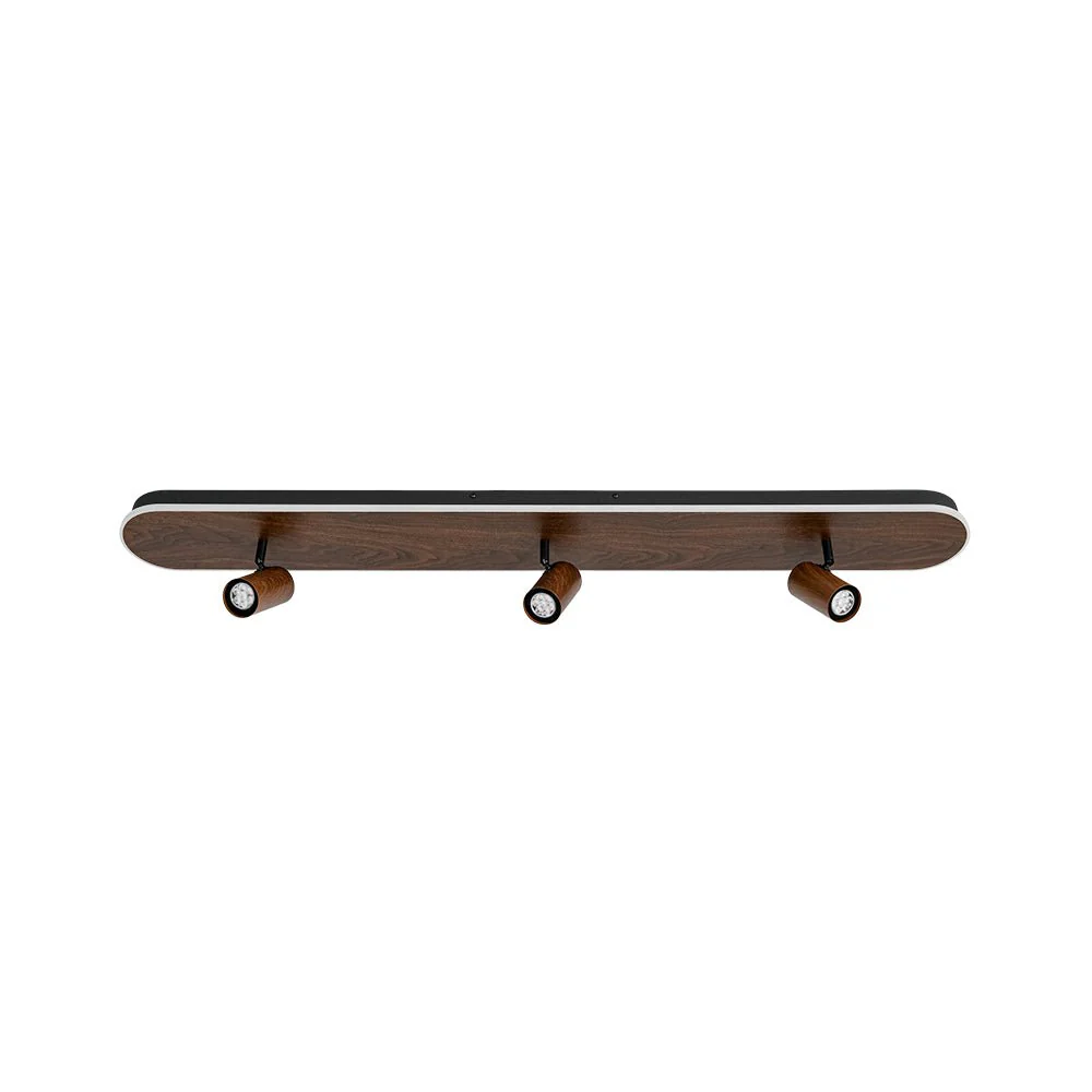 Wood Oval LED Adjustable Spotlight Ceiling Track Light - Image 7