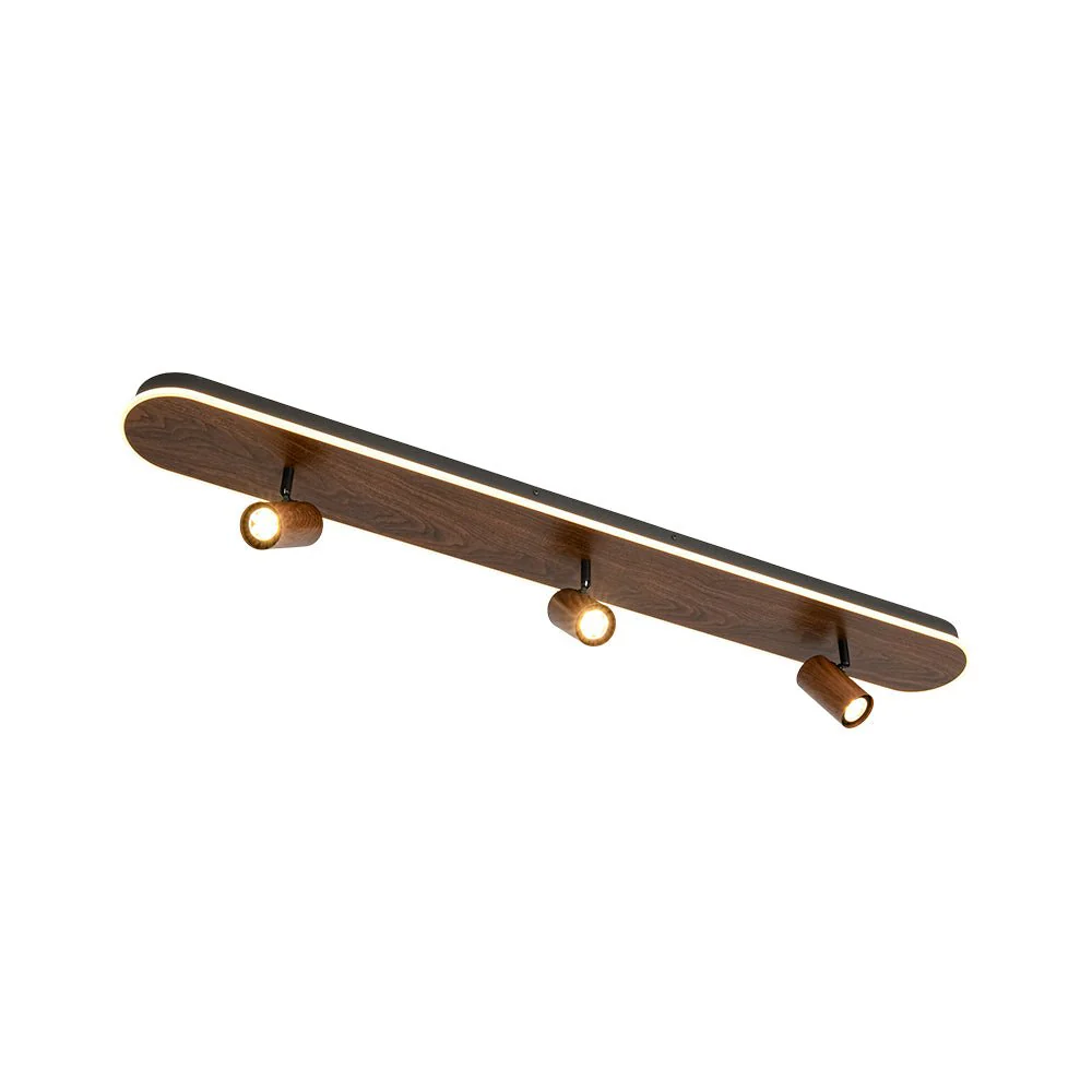 Wood Oval LED Adjustable Spotlight Ceiling Track Light - Image 8