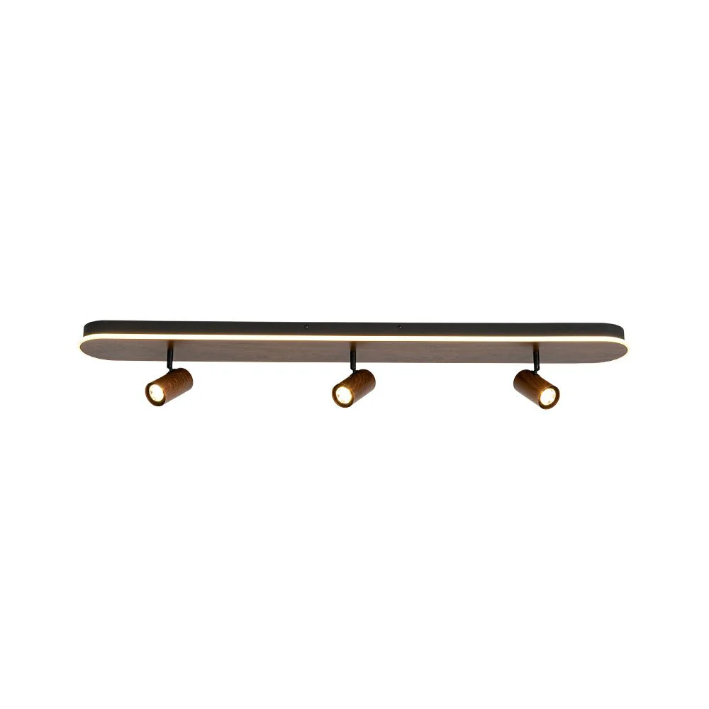 Wood Oval LED Adjustable Spotlight Ceiling Track Light - Image 9